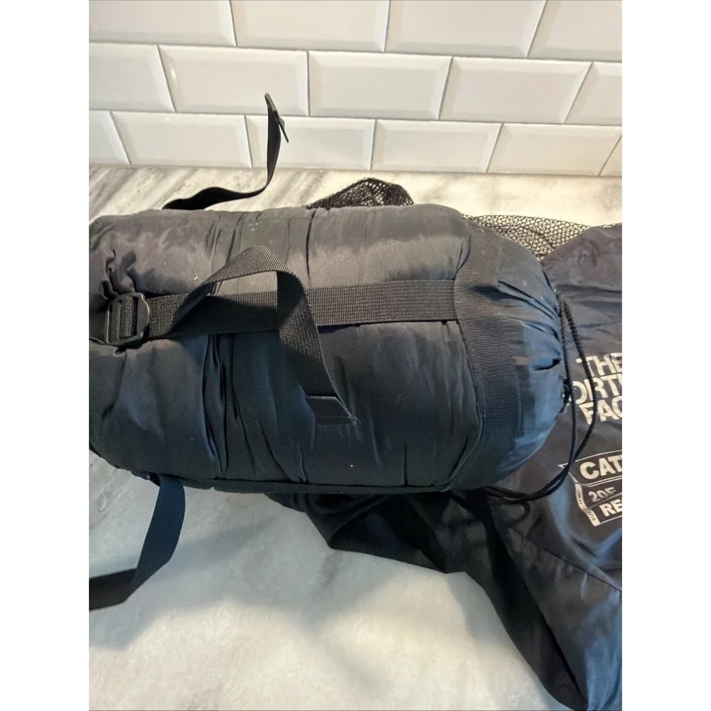 North Face Cat's Meow 20F -7C Mummy Sleeping Bag Blue With‎ Black Bag Regular
